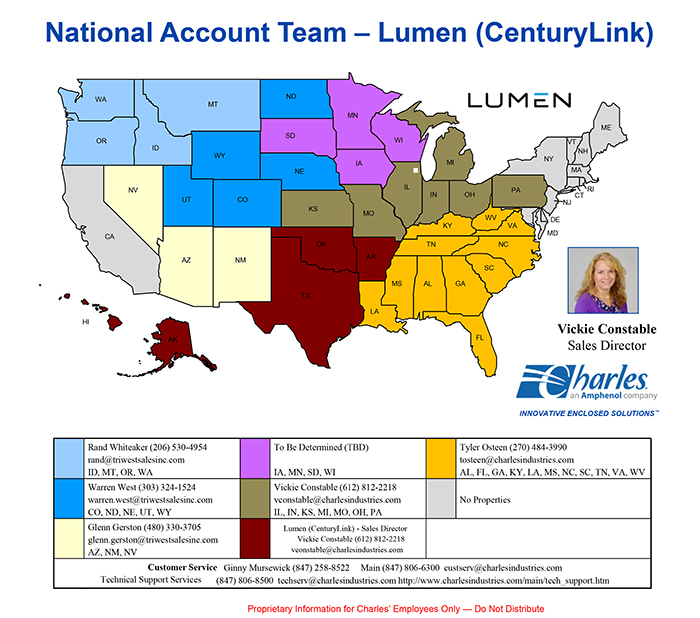 Charles Lumen Sales Map